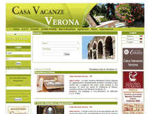 Tablet Screenshot of casavacanzeverona.com